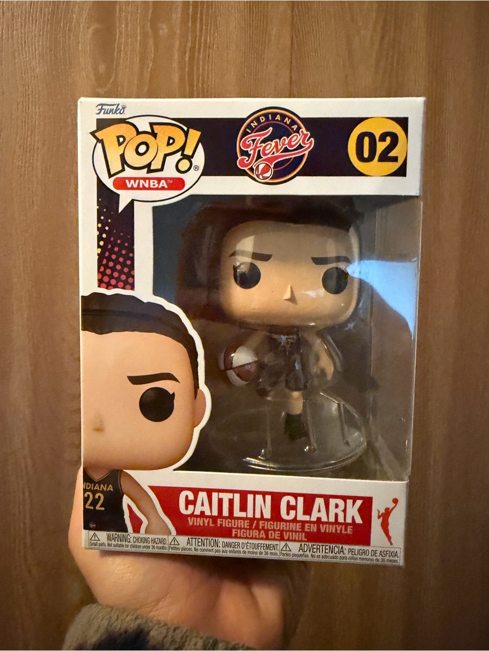 Funko Pop! WNBA Caitlin Clark Navy, Red, Yellow